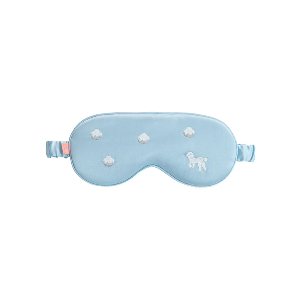 Embroidered Silk Eye Mask