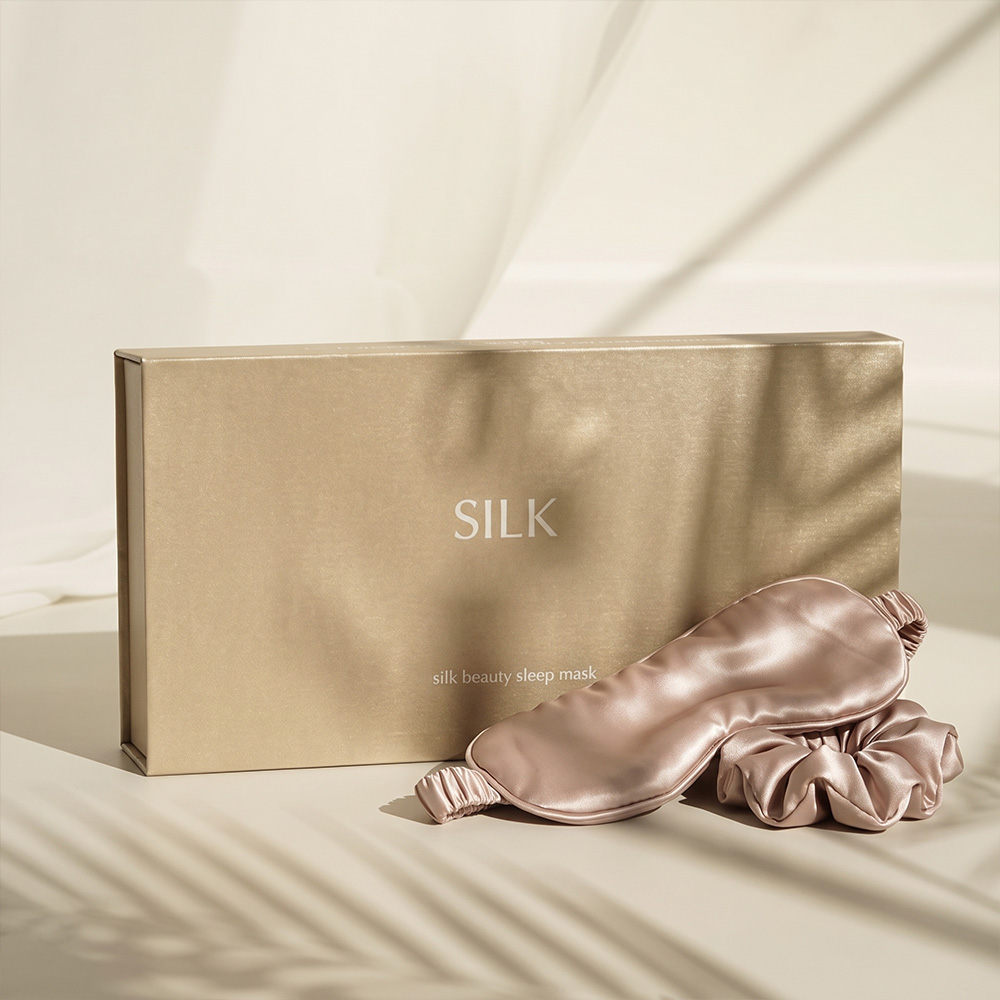 Custom branded packaging box for silk eye mask set